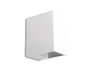 Integral LED Arta Indoor Decorative Paintable Plaster Up & Down Wall Light - Requires 1x G9 LED Bulb (Sold separately) - Match Your Interior, Ideal for Bedroom, Living Room, Hallways & Offices