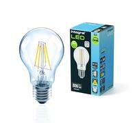 Integral LED E27 GLS A60 Omni-filamento Cálido 2700K, 806 LM, 5.9W (equivalente a 60W) Bombilla No Regulable - Paquete de 4 - Eficiencia energética - para dormitorios, pasillos y salones