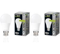 Integral LED GLS B22 bombilla sensor crepuscular mate no regulable - Blanco frío 4000K, 470lm, 4.8W (40W equivalente) - Eficiente e ideal para exterior, porche, garaje, jardín, patio (Paquete de 2)