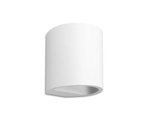 Integral LED Larissa Lámpara de Pared Decorativa de Interior de Yeso Pintable con Luz Hacia Arriba y Abajo - Requiere 1x Bombilla LED G9 (se vende por separado) - Combina con tu Interior