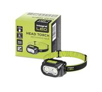 Integral LED linterna frontal recargable 300 LM | Con 7 modos de iluminación | Haz de 150 m | Sensor de movimiento manual | Protección IP44 | Ideal para emergencias, interior y exterior