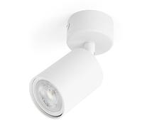 Integral LED Siena Foco LED GU10 Individual | Lámpara moderna de techo para interior | Ajustable y giratoria | Ideal para salón, dormitorio - Acabado blanco mate