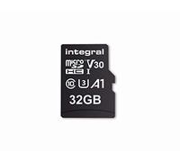 Integral Memory - Tarjeta de Memoria microSDxC de 32 GB de Alta Velocidad de hasta 100 MB/s de Lectura, 30 MB/s de Escritura, V30 UHS-I U3 + Adaptador SD