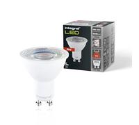 Integral pack de 4 bombillas GU10 LED rojo - 5 W (equivalente a 50 W), ángulo de haz de 40° - Para expositores, restaurantes, hoteles, jardines, decoración e iluminación ambiental