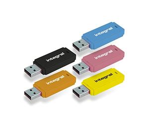 Integral Pen Drive Memoria USB 2.0 de 64 GB Neón
