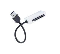 Integral Adaptador USB-A a SATA III SSD con Cable, convertidor de Disco Duro SATA de 2,5” a USB 3.0, Compatible con Discos Duros y SSD SATA I/II/III de 2,5 Pulgadas. para Mac o PC.