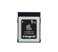 Integral Studio Grade CFexpress 4.0 Tipo B 1TB Tarjeta de Memoria - 3700 MB/s de Lectura, 3100 MB/s de Escritura, 1600 MB/s de Escritura sostenida - cámaras cinematográficas avanzadas y cámaras DSLR