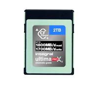 Integral Tarjeta de Memoria CFexpress 2.0 Tipo B de 2TB, 12K Raw, 8K a 120 FPS, Lectura de 1800 MB/s, Escritura de 1700 MB/s, Velocidad Sostenida de 1300 MB/s, para Cámaras de Cine y DSLR