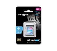 Integral Tarjeta de memoria CFexpress de 128 GB tipo B 2.0 4K RAW y 4K 60 FPS 1700 MB/s Lectura 1600 MB/s Velocidad de escritura diseñada para cámaras DSLR y video de grado profesional