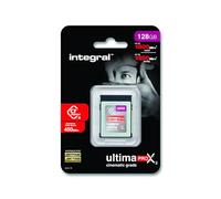 Tarjeta de Memoria Integral CFexpress Tipo B 2.0 128GB, 8K Raw y 4K 120 FPS, Lectura 1800MB/s, Escritura 1200MB/s, Escritura Sostenida 450MB/s, Diseñada para Fotógrafos y Cineastas Profesionales