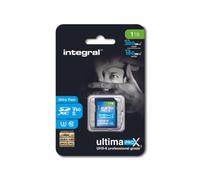 Integral Tarjeta SD de 1TB UHS-II v60 con velocidades de Lectura de hasta 300 MB/s y velocidades de Escritura de 150 MB/s. Tarjeta de Memoria de Alta Velocidad Profesional SDXC