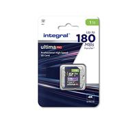 Integral Tarjeta SD de 1TB Velocidad de Lectura de vídeo 4K 180 MB/s y Velocidad de Escritura 150 MB/s SDXC V30 U3 180-V30 Nuestra Tarjeta de Memoria SD de Alta Velocidad más rápida