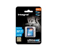 Integral Tarjeta SD de 256GB UHS-II V60 con velocidades de Lectura de hasta 300 MB/s y velocidades de Escritura de 200 MB/s. Tarjeta de Memoria de Alta Velocidad Profesional SDXC