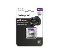 Integral Tarjeta SD de 32 GB 4K Ultra-HD Video de Calidad y Alta Velocidad Tarjeta de Memoria SDXC V30 UHS-I U3 Clase 10 de hasta 100 MB/s
