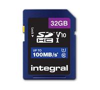 Integral Tarjeta SD de 32 GB de Memoria SDHC de Alta Velocidad hasta 100 MB/s V10 UHS U1