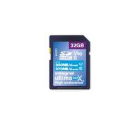 Integral Tarjeta SD de 32 GB UHS-II V90 con velocidades de Lectura de hasta 300 MB/s y velocidades de Escritura de 270 MB/s, Tarjeta de Memoria de óptima Velocidad Profesional SDXC