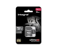 Integral UltimaPro - Memory Card 128GB microSDHC/XC 90MB/s Class 10 UHS-I U1 + Adapter