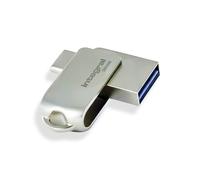 Integral Unidad Flash 32GB 360-Dual USB 3.2 Gen 1 Tipo A & USB-C - Transferencias de 5Gbps - Plug & Play - Compatible con PC, portátil, Smartphones, iPhone 15/16, MacBook Pro/Air y iPad Pro