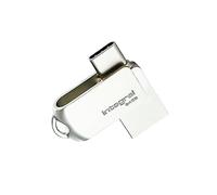 Integral Unidad Flash USB 3.0 Tipo C y Tipo A de 64 GB con Carcasa de Metal sólido, velocidades de Transferencia rápidas y Simplemente Plug & Play