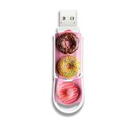 Integral Unidad USB 3.2 XPression de 128GB con Diseño de Donuts - Divertido y Original Pendrive, Almacenamiento Externo para Trabajo, Estudio y Ocio