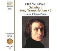 Integral de la música para piano (Vol. 60) – Transcripciones de melodías de Schubert (Vol. 3) – NAXOS