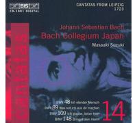 Intégrale Des Cantates Vol. 14 : Les Cantates De Leipzig 1723, BWV 148, 48, 89, 109