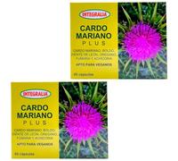 Integralia Cardo Mariano Plus - Pack Ahorro 2 x 60 Cápsulas - Con Boldo, Diente de León, Fumaria y Achicoria - Protector Hepático y Depurativo Natural - Detoxificación del Hígado y Digestión