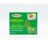 Integralia Digestial Plus | Complemento Alimenticio a Base de Plantas Naturales con Hinojo, Jengibre, Anís Verde, Aloe Vera, Manzanilla y Boldo | 60 Cápsulas | Apto para Veganos