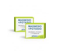 Integralia Magnesio y Potasio - Pack Ahorro 2 x 60 Cápsulas - Suplemento para Reducir Fatiga, Apoyo Muscular y Nervioso, Reforzado con Magnesio y Potasio para Energía Diaria - Apto para Veganos