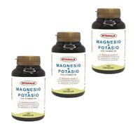 Integralia Magnesio y Potasio - Pack Ahorro 3 x 120 Cápsulas - Suplemento Mineral con Vitamina B6 - Para Reducir el Cansancio y la Fatiga - Formato Bote