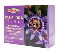 Integralia Pasiflora Plus 60 Cápsulas - Con Valeriana, Espino Blanco, Azahar y Avena - Relajante Natural para Dormir y Calmar la Ansiedad - Ayuda contra el Insomnio y Nerviosismo