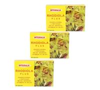 Integralia Rhodiola Plus - Pack Ahorro 3 x 60 cápsulas - Con L-Triptófano 375mg, Rhodiola Rosea 150mg, Melisa 40mg, Vitaminas B1, B6 y B12 - Ayuda al Funcionamiento Normal del Sistema Nervioso