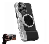 Integrated Camera Phone Case, Camera Phone Case with Integrated Mirror Magnetic Suction for iPhone 15 14 13 12 11 Pro MAX (Black,13Pro)