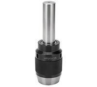 Integrated Drill Chuck APU13 C25, High Carbon Steel Drill Chuck with Locking Device, 13mm Maximum Clamping Bit, Straight Shank Diameter 25mm, for Drilling Machine, Durable and Hig
