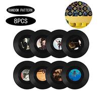 Integrity.1 8 Vinyl Record Decoration, Vinyl Record Wall Decoration, Roll Music Party Decorations Record, para la Decoración de Bares, Cafeterías, Tiendas de Postres (8 Tipos Aleatorios)