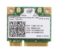 Intel 7260 7260HMW 802.11abgn 802.11ac 2 x 2 Wi-Fi + Módulo de Media Talla Bluetooth