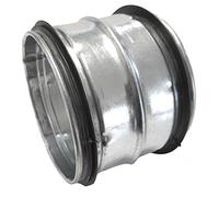 Intel Muñeco Nippel Tubo Conector o Galvanizado Acero Inoxidable DN 100 125 150 160 200 mm Empalme unir Wick Elf alzrohren con doble Labios Junta, Plateado