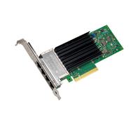 Intel X710-T4L Adaptador de Red Ethernet PCIe 3.0 x8 de 10 GbE, 4 Puertos RJ45, Controlador X710-TM4, Compatible con 2.5GbE/5GbE/10GbE, Full/Low Profile, para Servidor