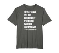 Inteligencia 1337 LEET - Stephen William Hawking cita Camiseta