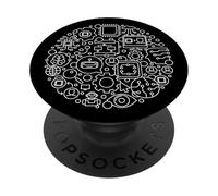 Inteligencia Artificial AI ML Tecnología - Informática PopSockets PopGrip Adhesivo