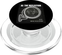 Inteligencia Artificial Espejo Datos Self Cyberpunk Large AI PopSockets PopGrip para MagSafe