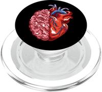 Inteligencia Emocional Cerebro Corazón Booksmart PopSockets PopGrip para MagSafe