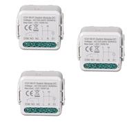 Inteligente Wifi Interruptor Jog/Bloqueo Relé Inalámbrico 1 canal DC 12/24V AC 100-240V, APP Tuya/smartlifeMando a distancia, contacto en seco, módulo funciona con Alexa Google (3)