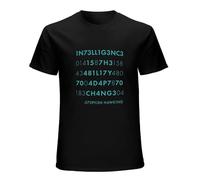 Intelligence Is The Ability To Adapt To Change Funny Stephen Hawking T-Shirt Graphic tee Printed Top Mens Black Shirt 3XL