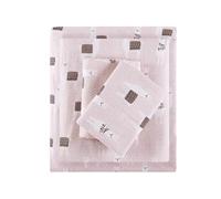 Intelligent Design Cozy Soft - Juego de sábanas de Franela de 100% algodón con Estampado de Animales, Estrellas Lindas, cálidas, Ultra Suaves para Clima frío, Queen, Llamas Rosas, 4 Piezas