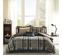 Intelligent Design Juego de edredón y sábanas Azul Marino Multi/Completo