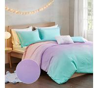 Intelligent Design MI Zone MZ12-0598 - Juego de Funda de edredón con Estampado de Purpurina metálica para Cama matrimonial Queen