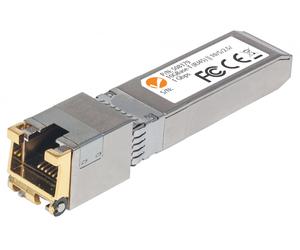 Intellinet 10 Gigabit Copper SFP+ Transceiver Module, 10GBase-T (RJ45) Port, 30 m (98 ft.), up to 10 Gbps Data-Transfer Rate with Cat6a Cabling