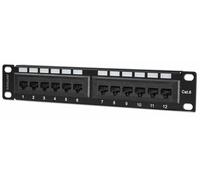 INTELLINET 10'' PATCHPANEL 1HE 12-Port CAT6 UTP Schwarz negro 10 Inch, UTP, 1U,