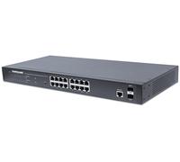 INTELLINET 16-Port Gigabit Ethernet Poe+ Web-Managed Switch Con 2 Sfp-Ports,